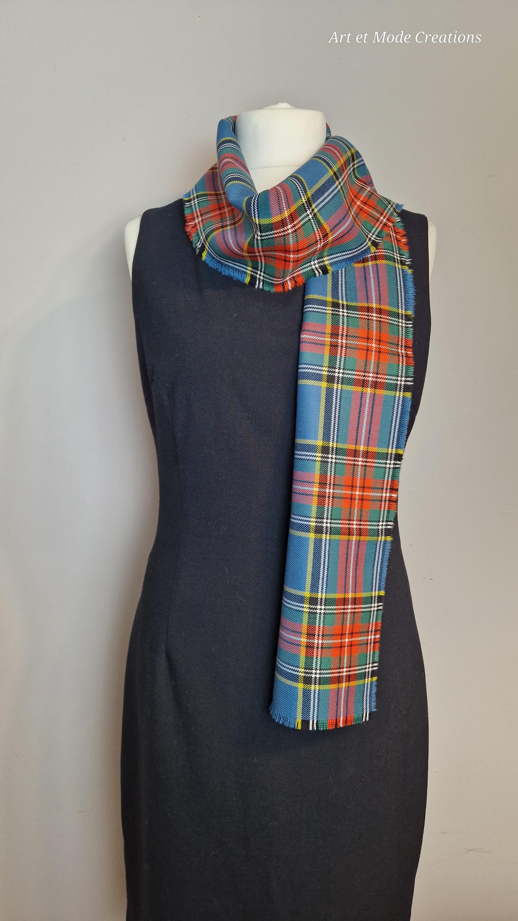 Bufanda Hombre Burberry Bufanda De Cuadros De Colores 100% Lana