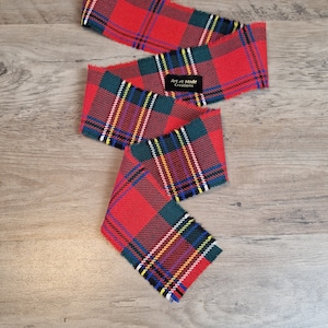 MacLean of Duart Modern Tartan / Plaid Handfasting Tie or Binding Ribbon 140cmx7cm