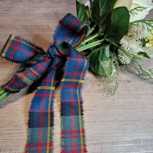 Cameron of Erracht Muted 100% pura lã nova Tartan/Xadrez com franjas 150cmx5cm