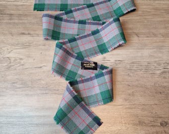 Lloyd 100% Pure Wool Tartan/Plaid Self Fringed Handfasting Ribbon 140cmx7cm
