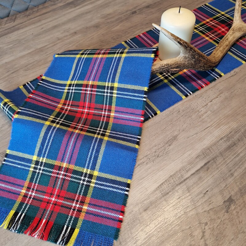 Weir Modern Tartan Table Runner - Cotton table runner