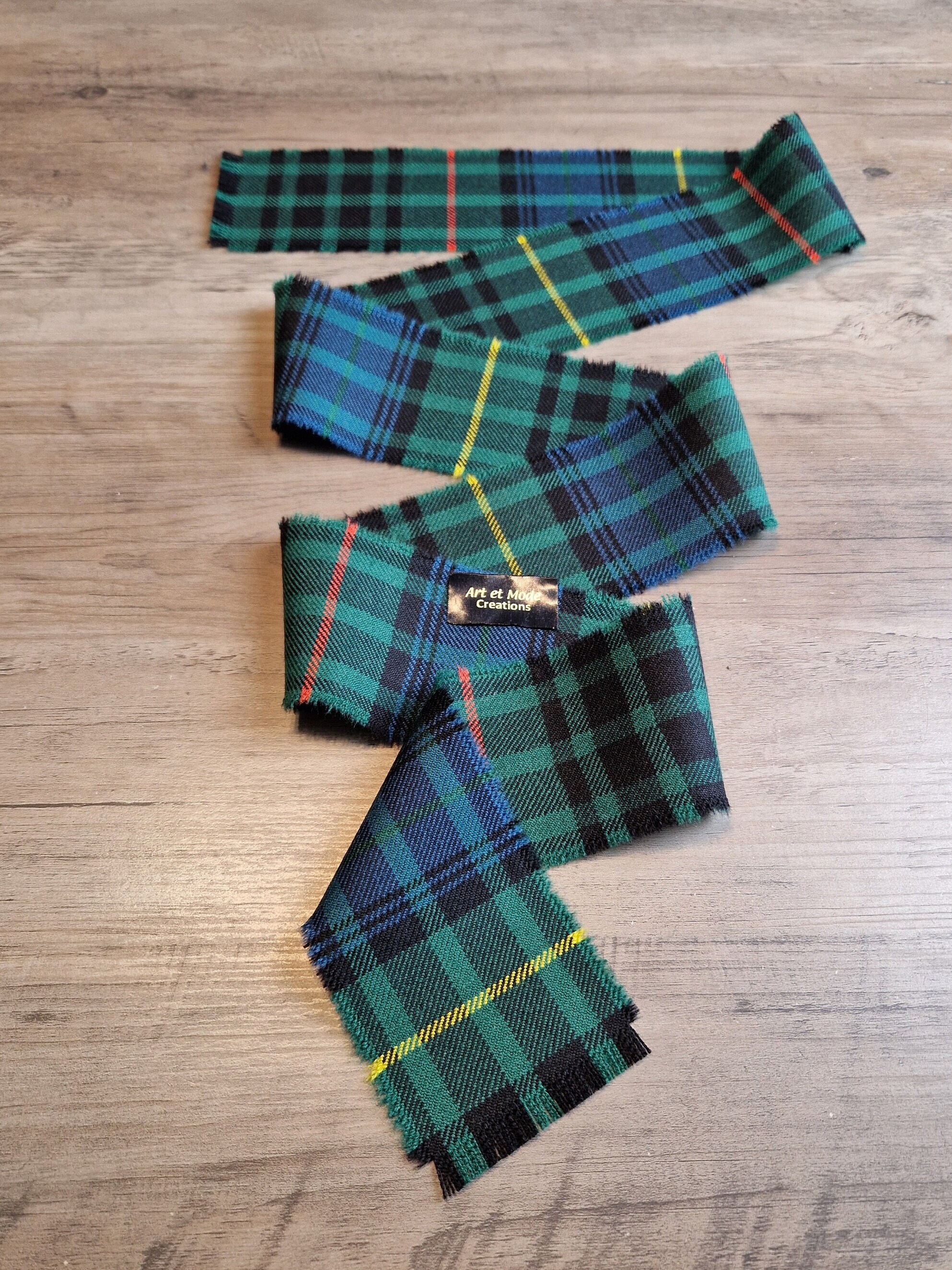 Stuart Jagd Alte OC 100% Reine Schurwolle Tartan/Plaid Selbst Fransen Band 140cmx7cm