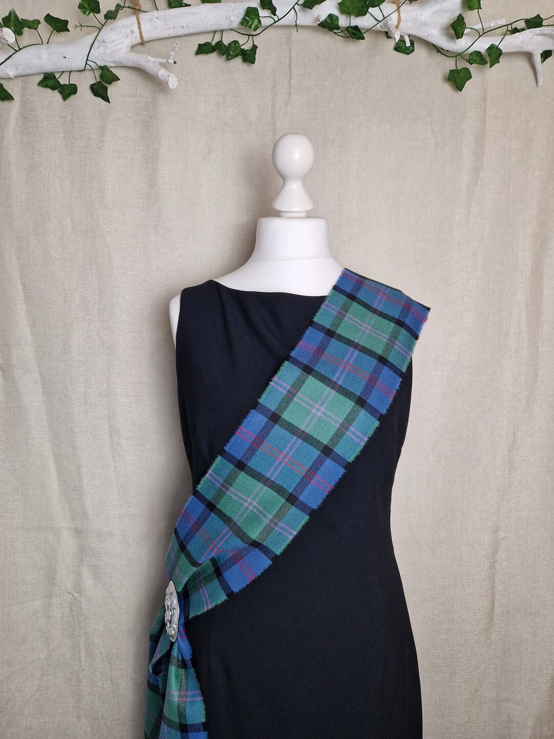 Macthomas Ancient 100 Wool Tartan / Plaid Sash 220cmx14cm Etsy