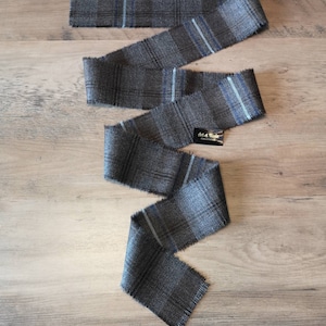 Rivers of Scotland Hebridean 100% Wool Tartan/Plaid Self Fringed Handfasting Ribbon 140cmx7cm