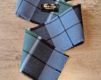 Graham of Menteith Ancient 100% Pure New Wool Tartan/Plaid Self Fringed Handfasting Tie or Binding Ribbon 140cmx7cm