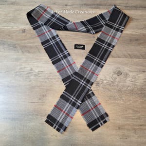 Moffat 100% Wool Tartan/Plaid Self Fringed Handfasting Ribbon 140cmx7cm