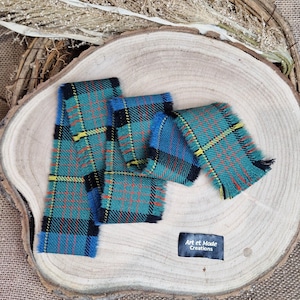 Muir altes Band 100% reine Wolle Tartan / Plaid Selbst Fransen Band 140cmx5cm