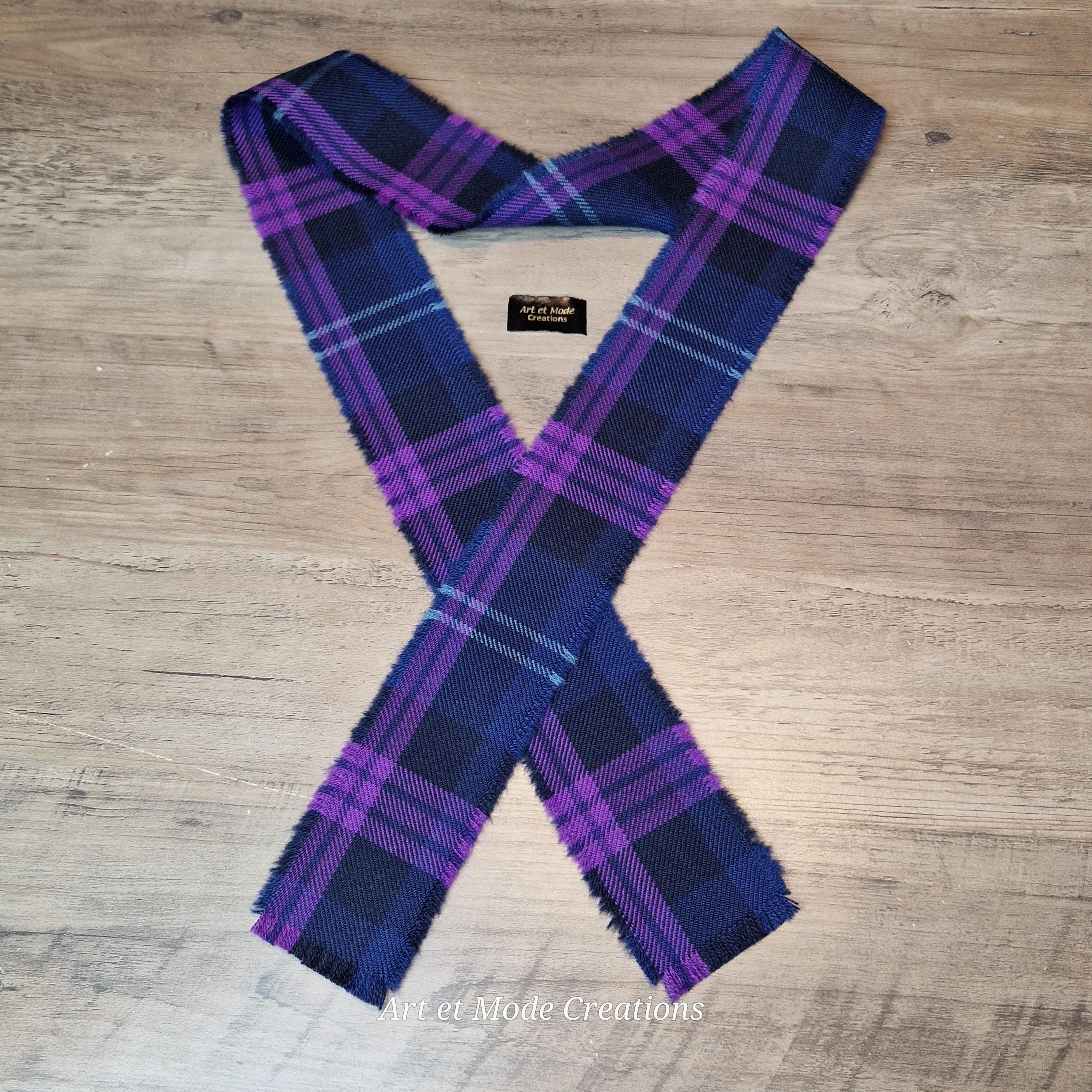 Great Scot 100% Wool Tartan/Plaid Self Fringed Handfasting Ribbon 140cmx7cm