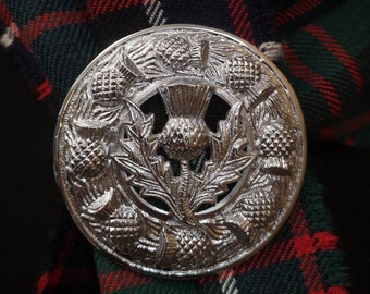 Thistle plaid/Sash brooch