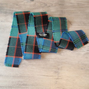 Stewart Old Sett 100% pura lã nova tartan/xadrez fita própria 110 cm x 5 cm