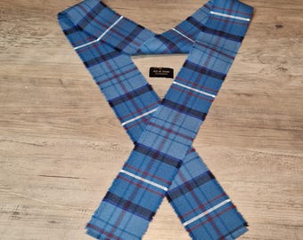 Cinta de unión de manos de la Real Fuerza Aérea, 100 % lana, tartán/cuadros, con flecos, 140 cm x 7 cm.