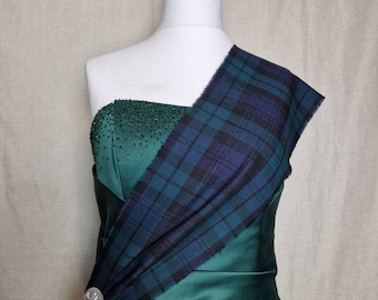 Scozia - Plaid Scozzese in Pura Lana Vergine con Frange Marrone – Cecchi e Cecchi