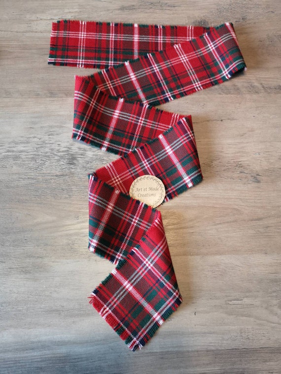 Macdougall Modern Tartan / Plaid Handfasting Tie or Binding Etsy