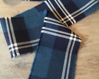 Earl of St. Andrews 100% Wool Tartan/Plaid Self Fringed Handfasting Tie or Binding Ribbon 140cmx7cm