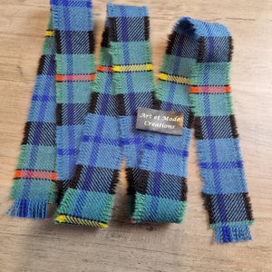 Smith Ancient 100% Wool Tartan/Plaid Self Fringed Ribbon 150cmx3cm