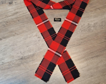 Cunningham Modern 100% Wool Tartan/Plaid Self Fringed Handfasting Ribbon 140cmx7cm
