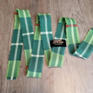 Galloway Htg Anc 100% Wolle Tartan / Plaid Selbst Fransenband 110cmx3cm