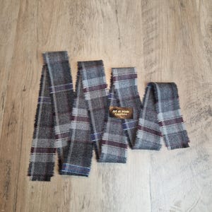 Islay Mist 100% Reine Schurwolle Tartan/Plaid Selbst Fransen Band 140cmx3.5cm