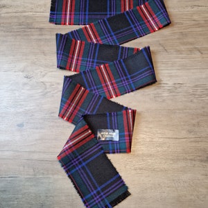 Braveheart  100% Wool Tartan/Plaid Self Fringed Handfasting Ribbon 140cmx7cm