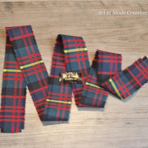 Carnegie Modern 100% Reine Wolle Tartan/Plaid Selbst Fransenband 110cmx3.5 cm