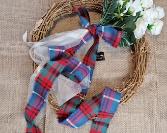 Edinburgh  100% Wool Tartan/Plaid Self Fringed Ribbon