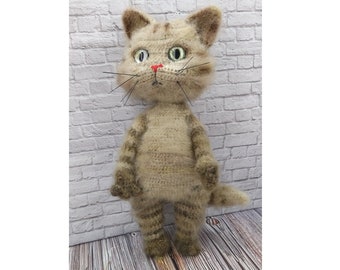 Handmade cat | Cat | Amigurumi | Crochet | Cat handmade | standing cat | for lovers cats | gift
