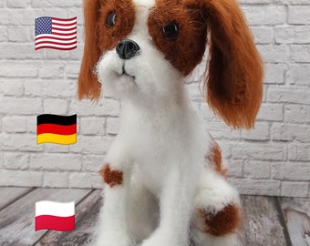 Crochet Pattern Dog Cavalier king charles spaniel English Deutsche Polish PDF