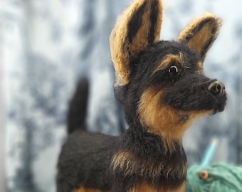 Handmade dog | German Shepherd | Personalized | Realistic dog | Meme | Crochet cat | amigurumi dog | Dog toy | Meme dog | Alsatian