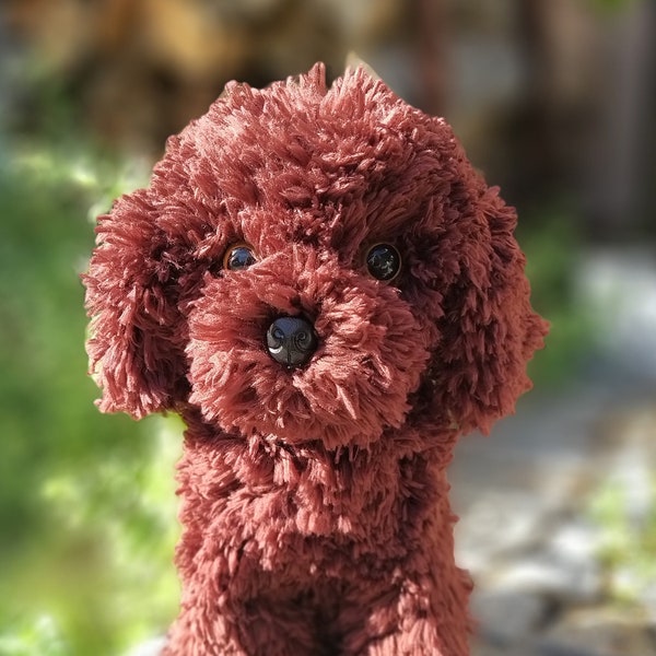 Kundenspezifische handgemachte Hund | Pudel Hund | Gehäkelter Hund | Realistisch | Basteln | Welpe | Handarbeit | Cavapoo | Maltipoo | Personalisiert | Hund Mem