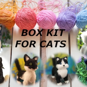 DIY KIT BOX crochet cat | Amigurumi | For my Patterns | Personalized | Gift for crocheter | Custome