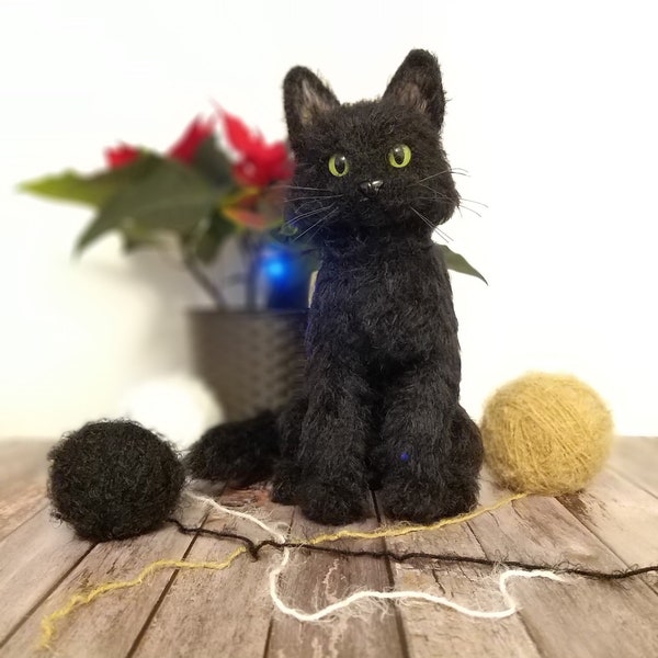 Crochet Pattern | Black Cat | Realistic | Amigurumi | Cat | Gray cat | White cat | Digital | PDF