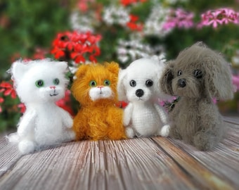Handmade crochet amigurumi mobile dogs and cats | Decoration for Kids