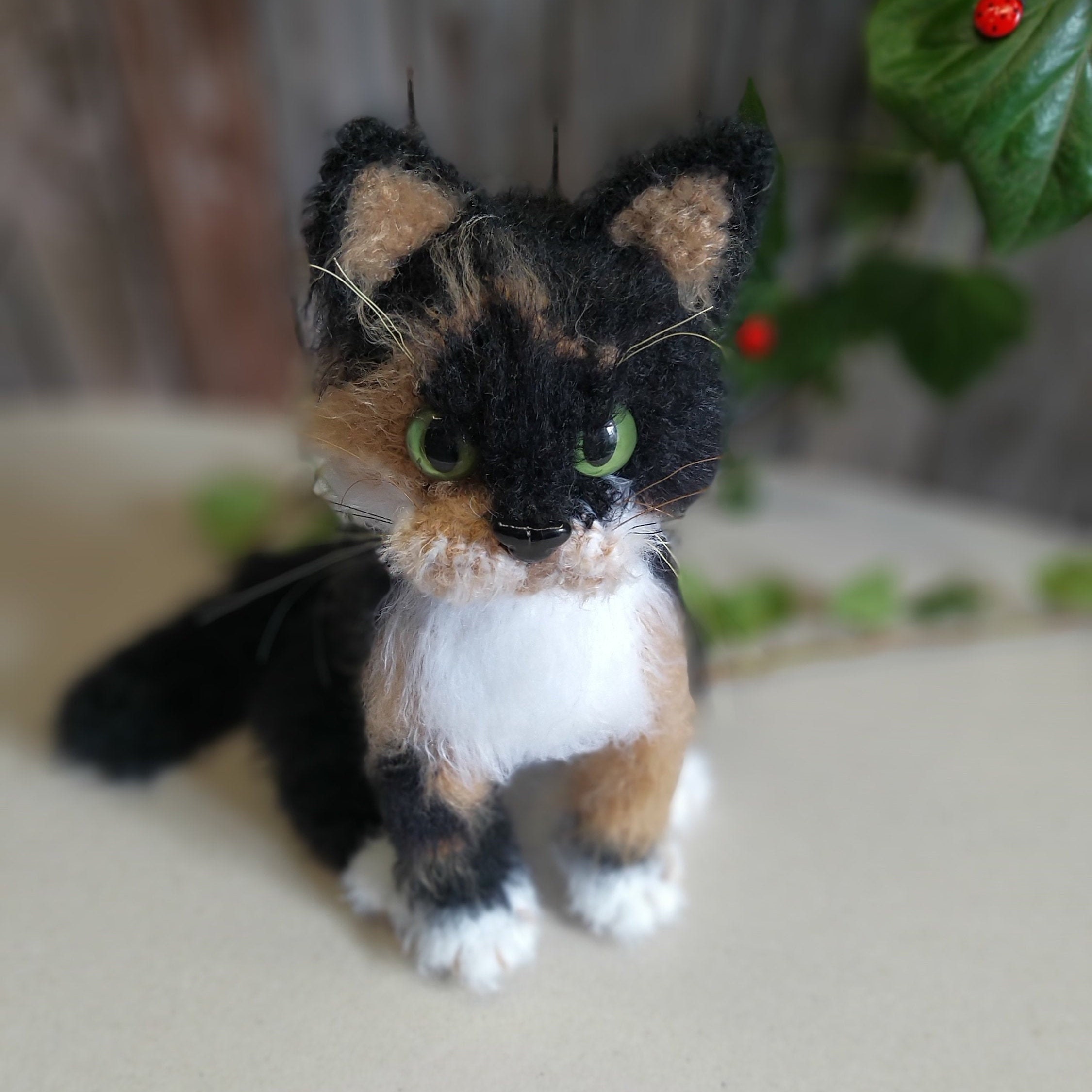 Realistic Crochet Pattern threecolor Calico Cat English Etsy