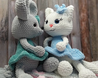Handmade Cat | Mouse | Bunny | Toy | Doll | Mascot