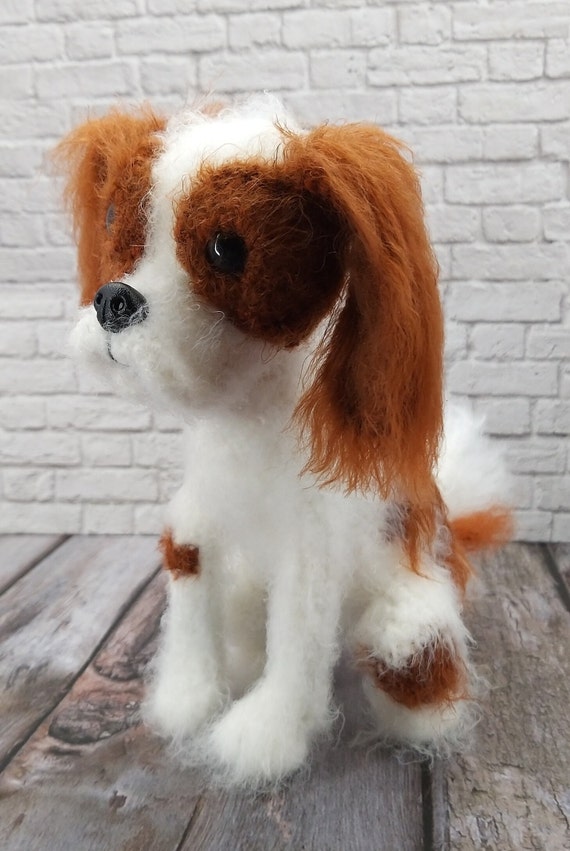 手作りのぬいぐるみの犬キャバリアスパニエル | パーソナライズ