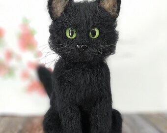 リアルなかぎ針編みの黒猫編みぐるみのパターン（PDF） - Etsy 日本