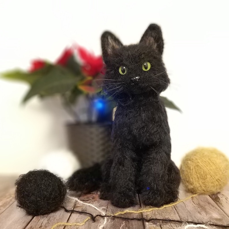 Crochet Pattern Black Cat Realistic Amigurumi Cat Gray cat White cat Digital PDF image 7