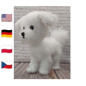 Crochet Patterns Dog Maltese | Crochet Pattern Maltipoo