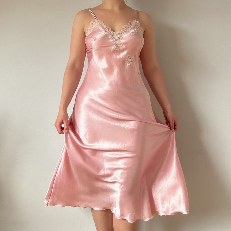 Satin Pants in Baby Pink