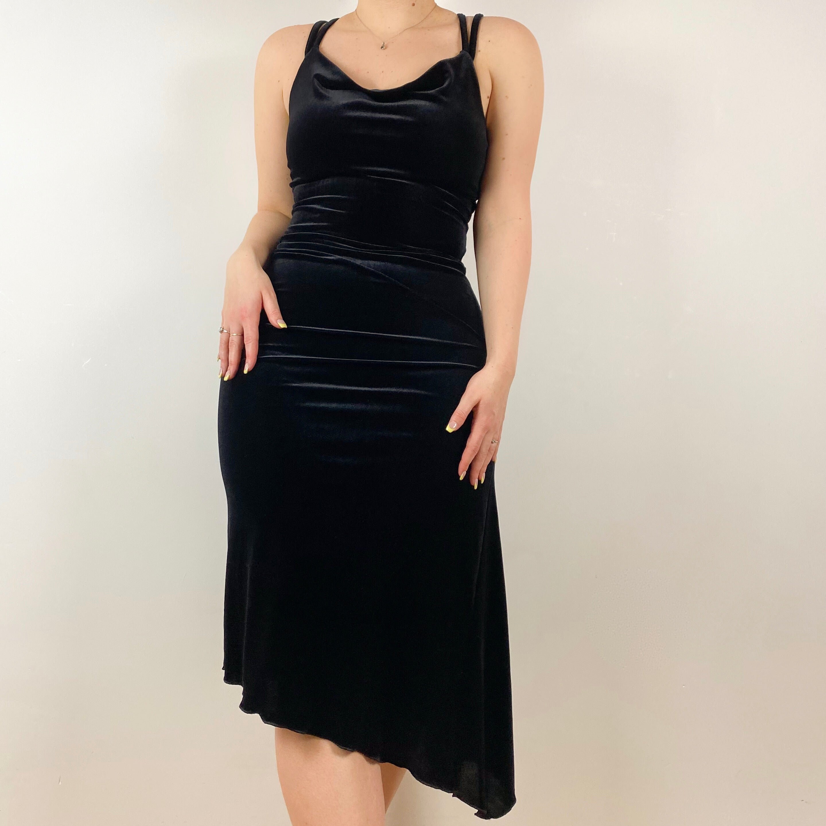 90s Black Velvet Dress S/M | Etsy Australia