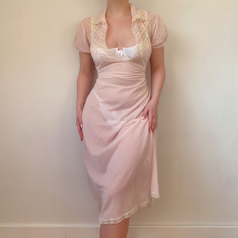 pink slip gown