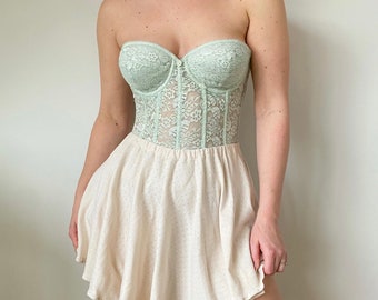 Sage Lace Bustier 80C/75D/85B