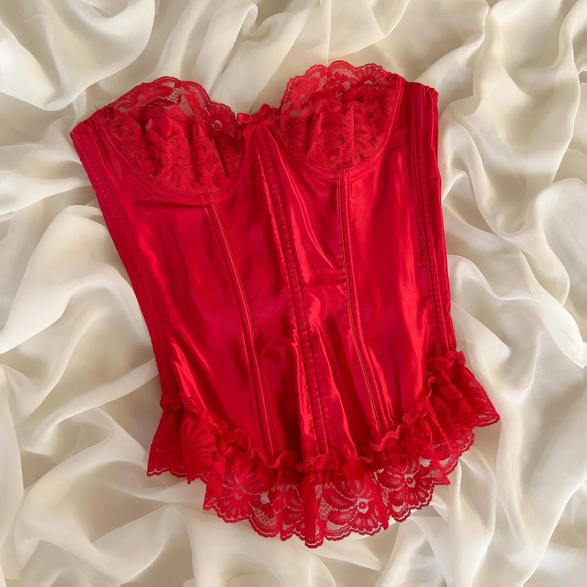 ♥夏の大特価Sale♥フレンチボディ　オールビスク　RCBUF17♥ Royal Red Bustier 75C/70D/80B - Etsy