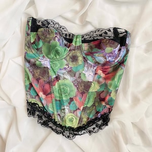 90s Green Bustier Set