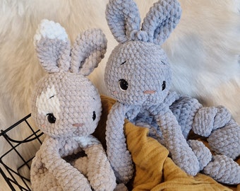 Bunny Hedi patrón de crochet DIY manta de peluche crochet Amigurumi Alemán, Inglés, Español