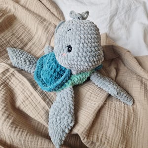 Turtle Leif Digital Crochet Pattern DIY Cuddly Blanket / Comforter Crochet Amigurumi German, English, Spanish image 10