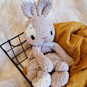 Patrón de crochet digital "Conejo Hedi" para arrullo/manta de crochet Amigurumi Alemán, Inglés, Español imagen 8