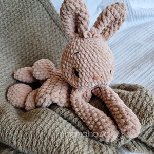 Patrón de crochet digital "Conejo Hedi" para arrullo/manta de crochet Amigurumi Alemán, Inglés, Español imagen 7