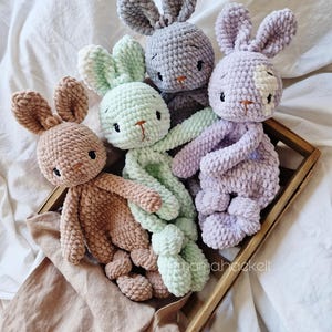 Patrón de crochet digital "Conejo Hedi" para arrullo/manta de crochet Amigurumi Alemán, Inglés, Español imagen 6
