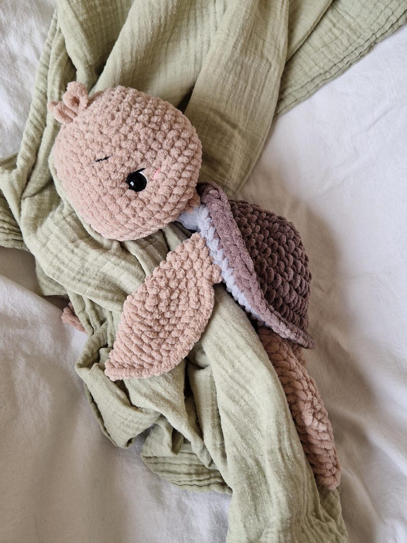 Turtle Leif Digital Crochet Pattern DIY Cuddly Blanket / Comforter Crochet Amigurumi German, English, Spanish image 4